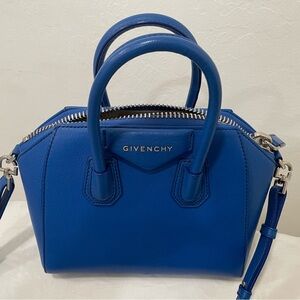 Givenchy Sugar Goatskin Mini Antigona blue